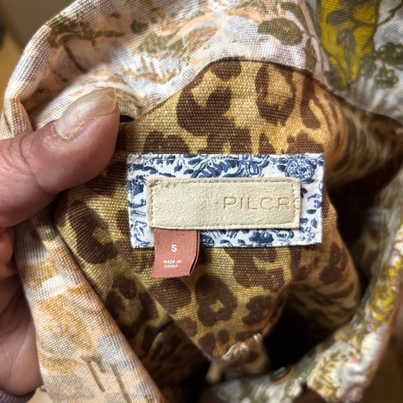 Anthropologie Pilcro The Fielder Denim Chore Coat Fisherman Shirt Jacket S - Picture 9 of 9